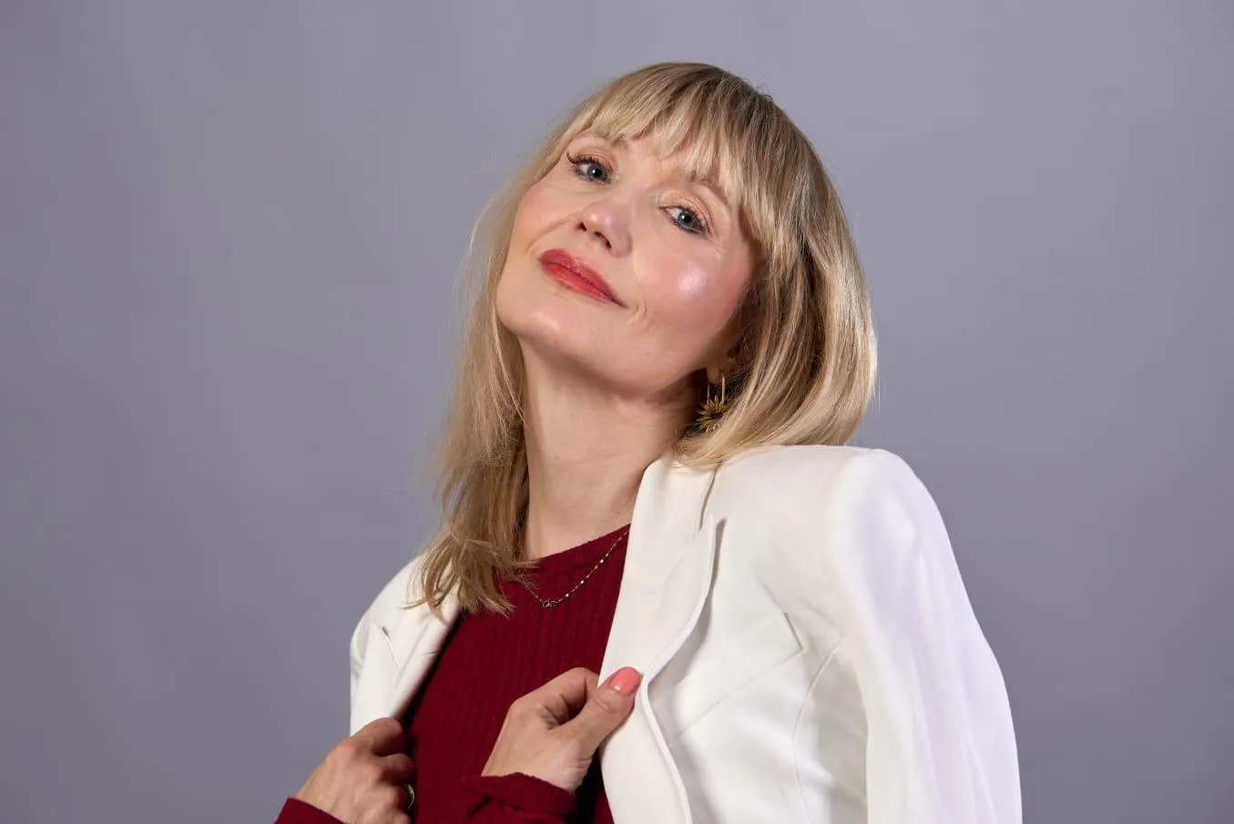 Anna Ciapała podczas pracy ze stylizacją